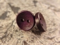 Preview: Rustikale Natur Holz Knopf Ohrstecker Button Roh